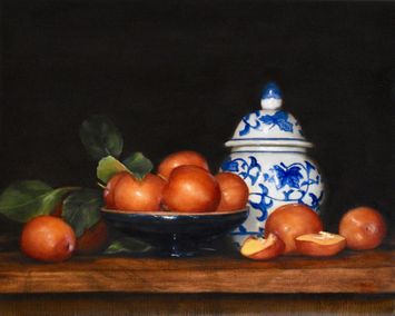 Plums with Ginger Jar